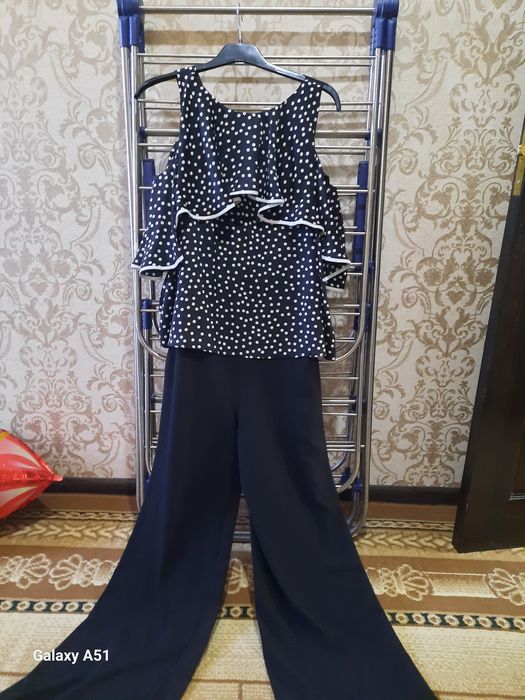 Комбензон вечерний  в горошек размер38