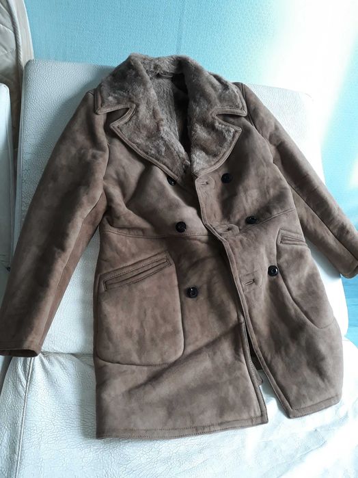 Мьжки кожух от естествена кожа и подплата - нов