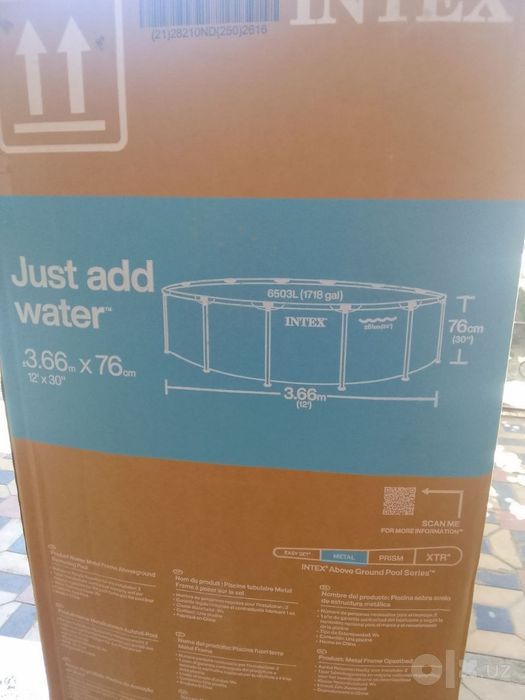 INTEX bassen yangi 3.66m×76cm