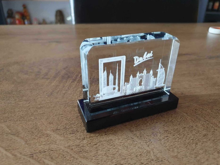 Decoratie mini Dubai cristal cu Atlantis | Perfect pentru cadou
