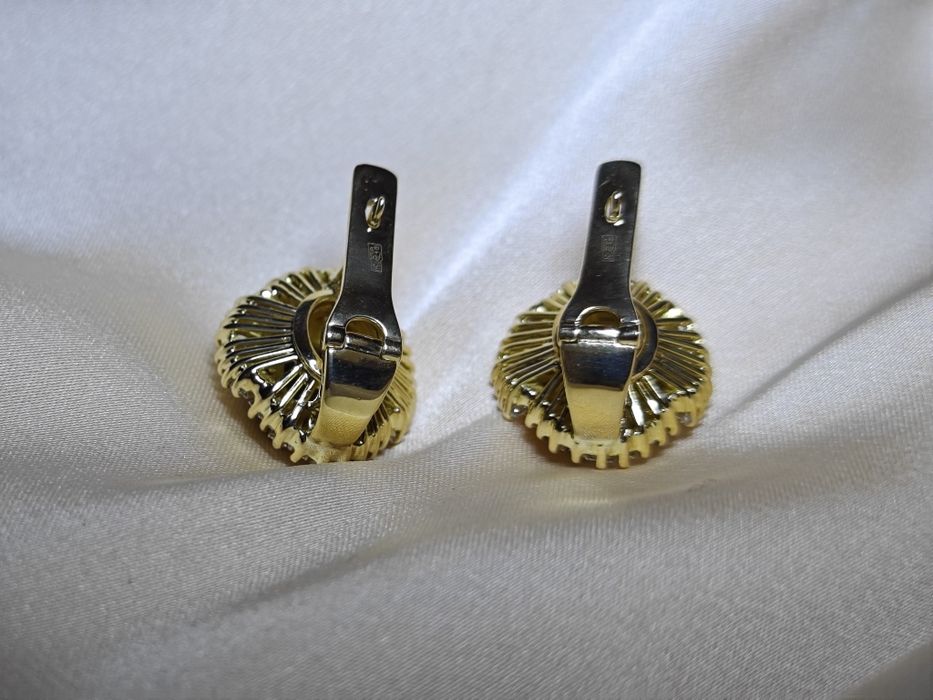 Серьги с бриллиантами и сапфирами