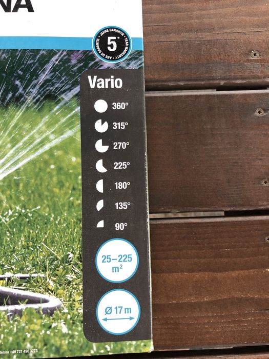 irigator aspersor rotativ gazon gardena