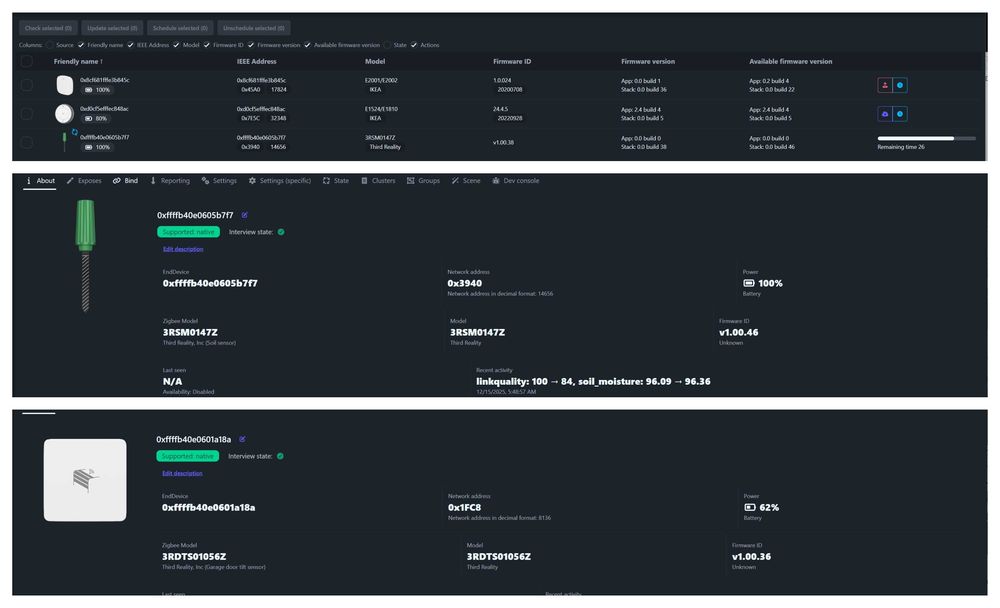 BTF-lighting,THIRDREALITY,GLEDOPTO,ZigBee HomeAssistant