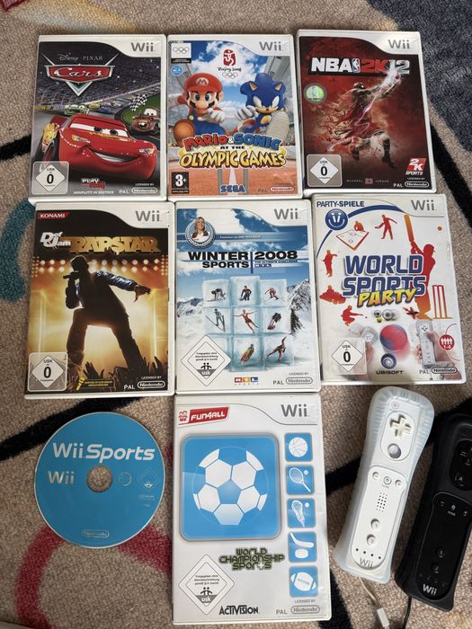 Конзола Wii Nintendo + 8 игри