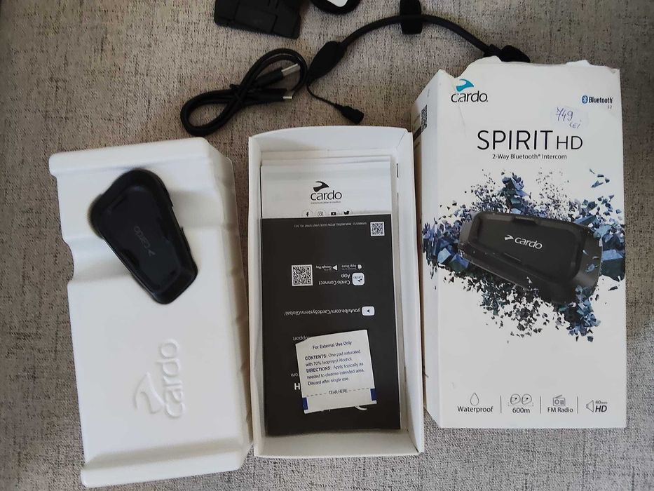 Casca motor HJC C70 + Cardo Bluetooth Headset