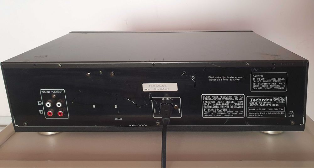 Casetofon deck Technics RS-BX646 - 3 capete, 3 motoare