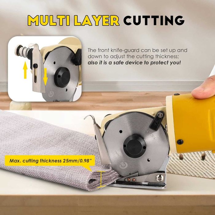 Foarfeca Industr electr croit cu disc,textile/piele,REDUS de la 750RON