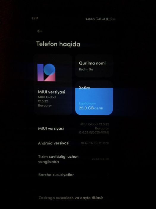 Redmi 9a srochna sotiladi