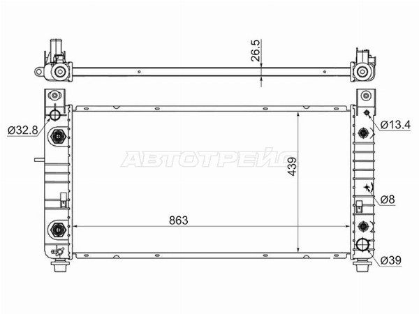 Радиатор Chevrolet Avalanche