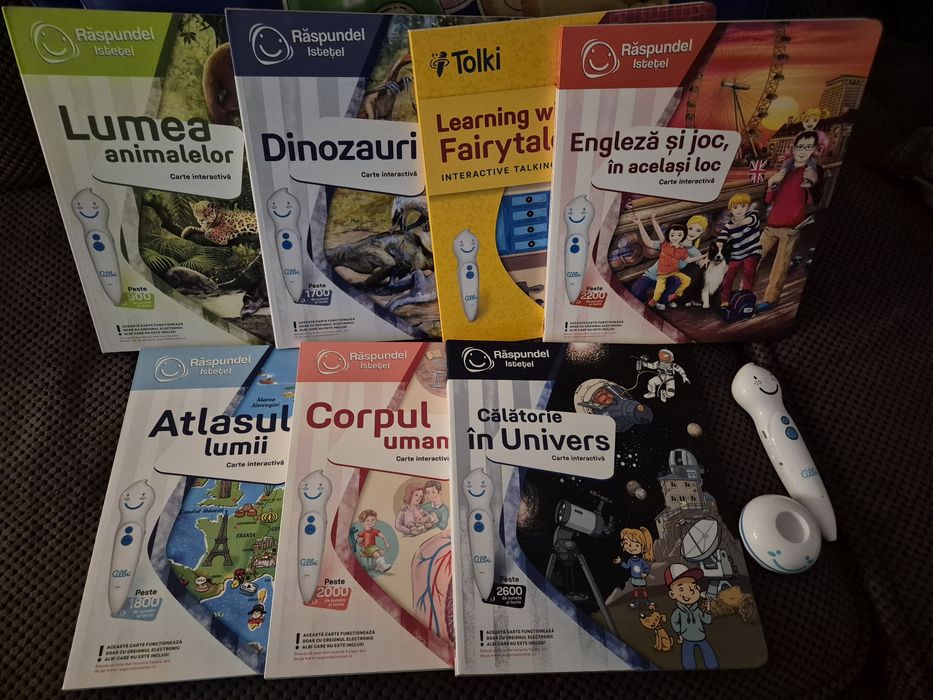 Set cărți, glob și creion Răspundel Istețel