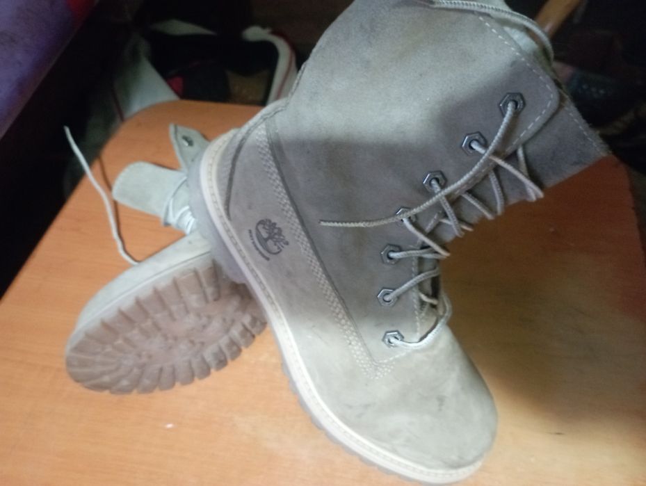 Ghete din piele naturală ,înblănite Timberland originale