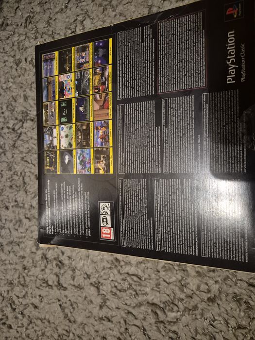PS Playstation classic  retro  mini clasic Sony 20  jocuri  la cutie