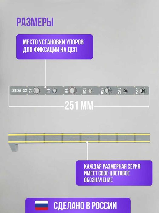 Мебельный кондуктор для конфирматов