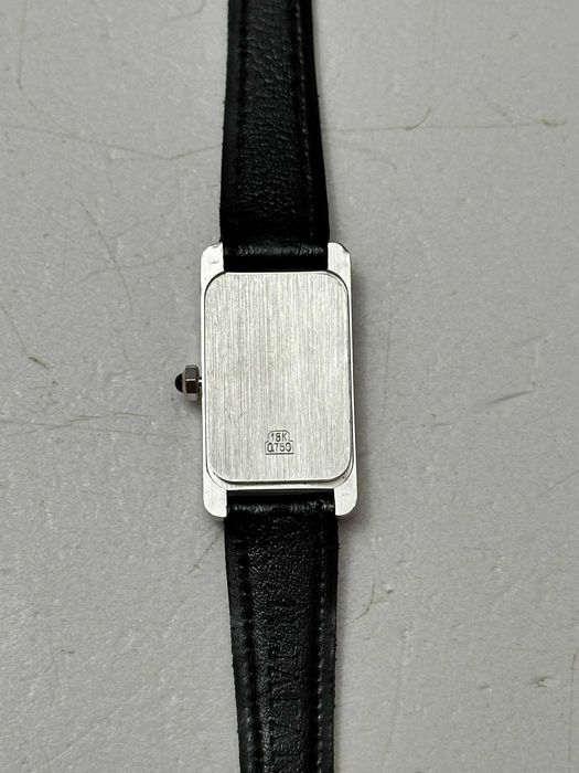 CEAS AUR alb 18K + 144 Diamante = 1.44CT - LAUSANNE - Model Cartier TANK - 17.5g. !