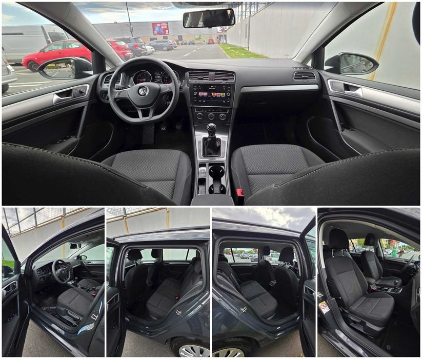 Vand/Schimb/Rate VW Golf 7 Facelift 2020, TVA deductibil, incalzire scaune, clima, senzori parcare, navi color, 2 seturi roti, pilot, carte service