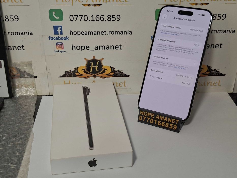 Hope Amanet P10/iPhone Air 256GB Space Black - NOU -