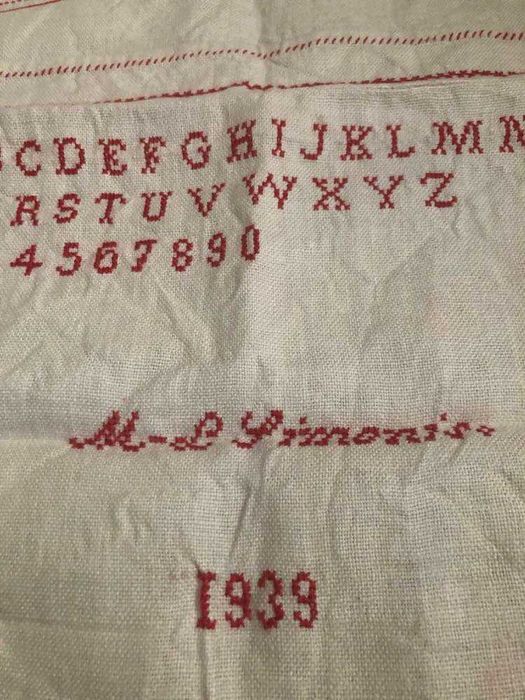 ръчно бродирани кърпи от 30-те години