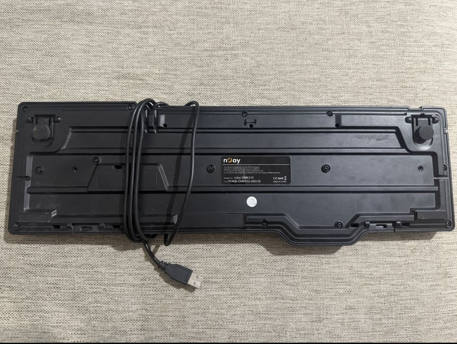 Tastatură nJoy GMK310, cu fir USB, neagră