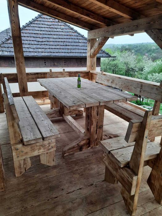 Cherestea,grinzi,corni,mobilier de gradina,sauna,ciubar,lemn de foc.