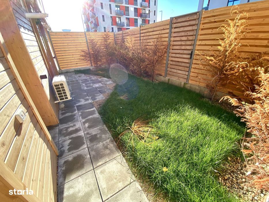 Vand apartament 2 camere cu gradina+parcare, amenajat modern, ARED-AFI