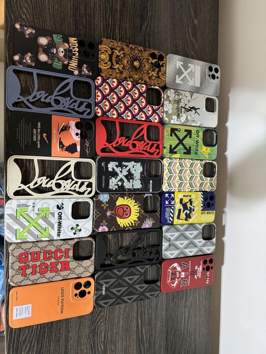 Husa Louboutin Moschino Louis Vuitton Gucci iPhone 14 Pro, 14 Pro Max