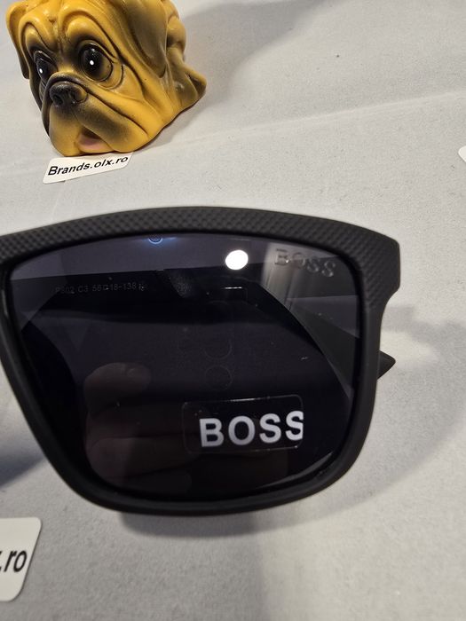 Ochelari de soare polarizati BOSS, Black Frame, Luicios sau Mat, 802, made in Italy, pret per bucata