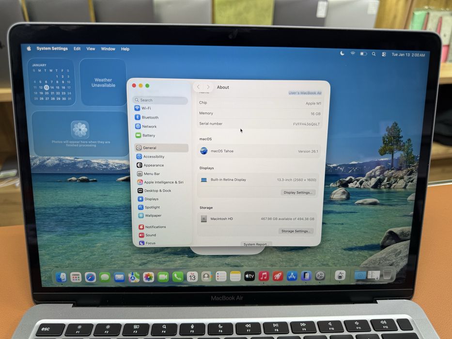 MacBook M1 Ram 16-512 SSD
