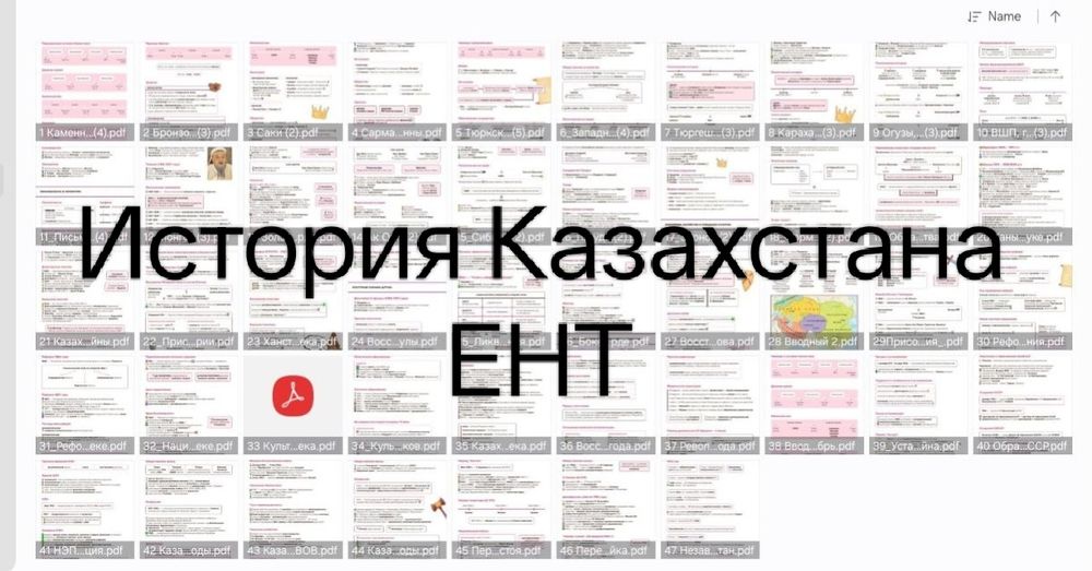 Материалы для подготовки к ЕНТ по истории Казахстана (PDF)