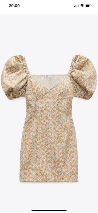 Zara сатенена рокля Нова!