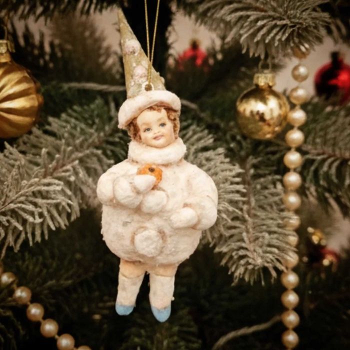 Ватные елочные игрушки