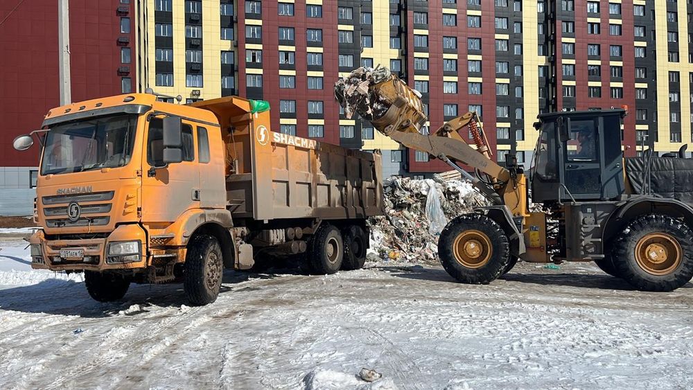 Вывоз мусора снега услуги самосвала