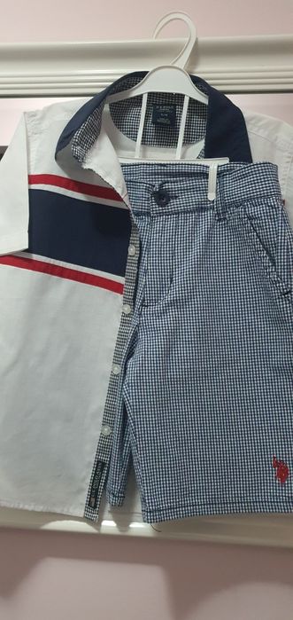 Комплект риза и къс панталон U.S.Polo Assn