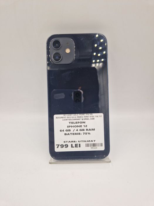 IPHONE 12 64 GB / 75% BATERIE GARANTIE ! #55329