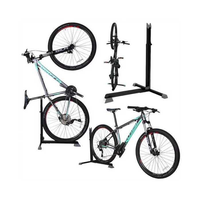 Велосипедна стойка MARTAR, Изложбена, Вертикална, Регулируема, Черна