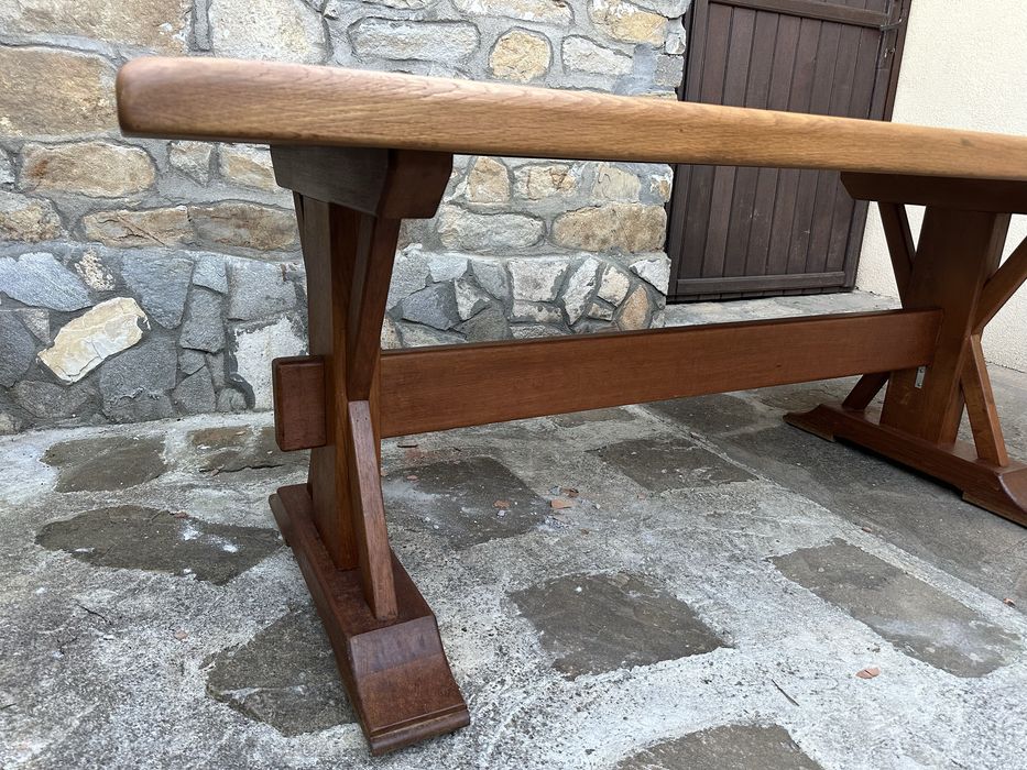 Голяма трапезна маса от масивен дъб – rustic / farmhouse style