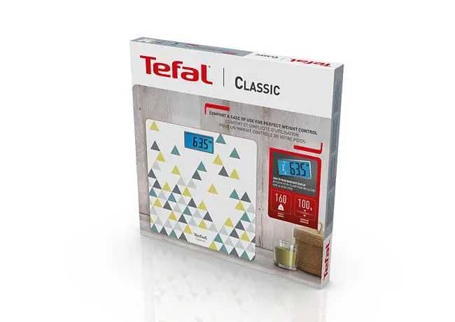 Кантар Tefal 160kg бял жълт