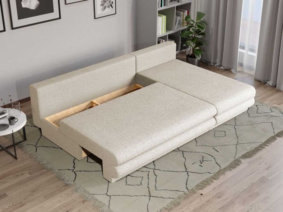 Coltar Extensibil Sensi plusat aspect lana alba - Transport Gratuit
