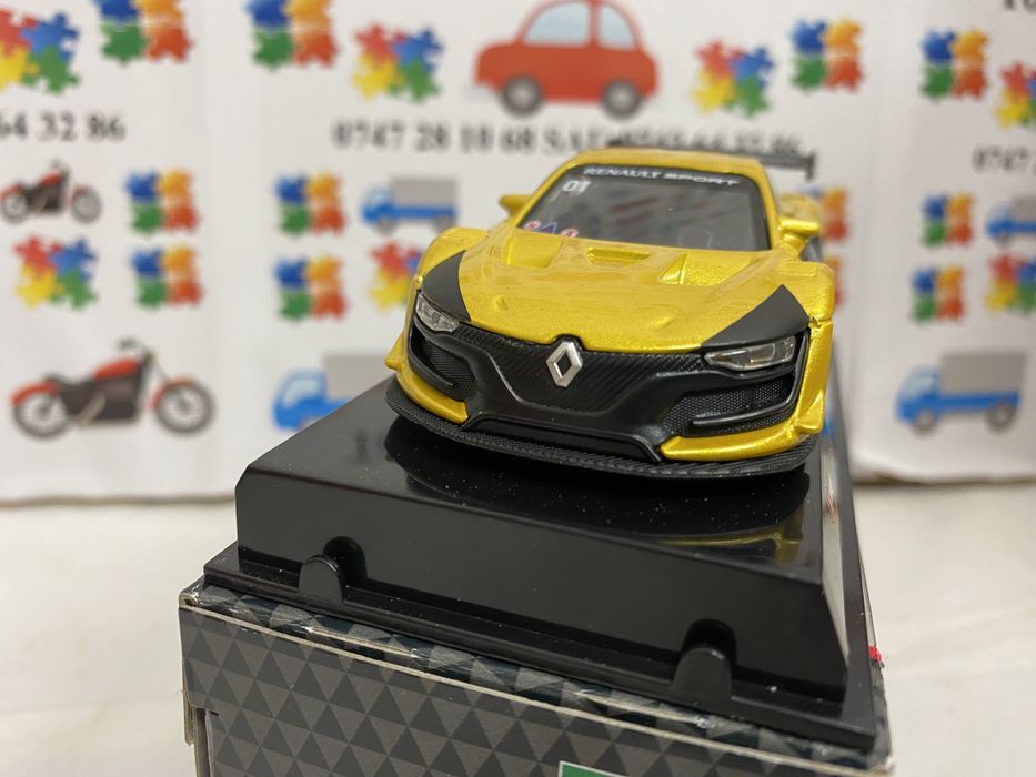 Bburago RENAULT SPORT RS galben machetă auto Rally scara 1:43