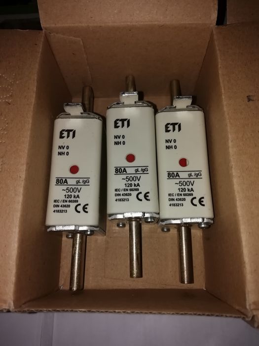 Високомощни предпазители ETI - 63, 80, 100 и 125А