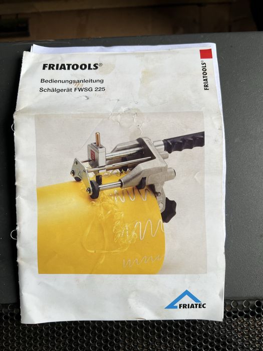 Dispozitiv razuit tevi PE HD Friatools FWSG 225 scraper (Friatec)