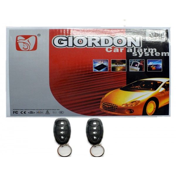 Алармена система за кола с две дистанционни и централно заключване