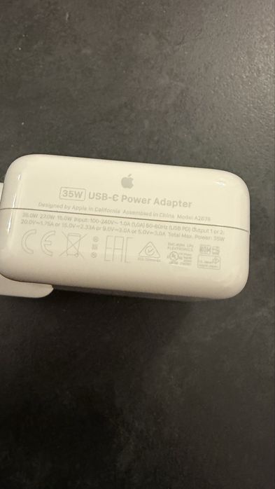 Incarcator Apple Dual USB-C Power Adapter 35W - MW2K3ZM/A