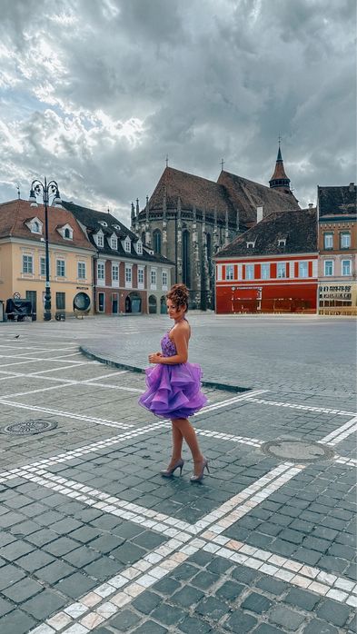 Vand rochie mov NOX ANABEL, noua, cu eticheta