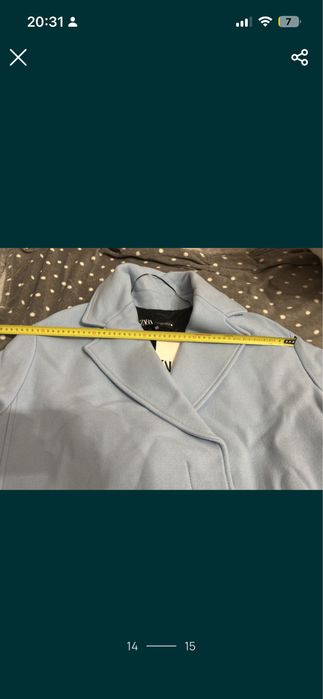 ZARA Palton Lana 70%.