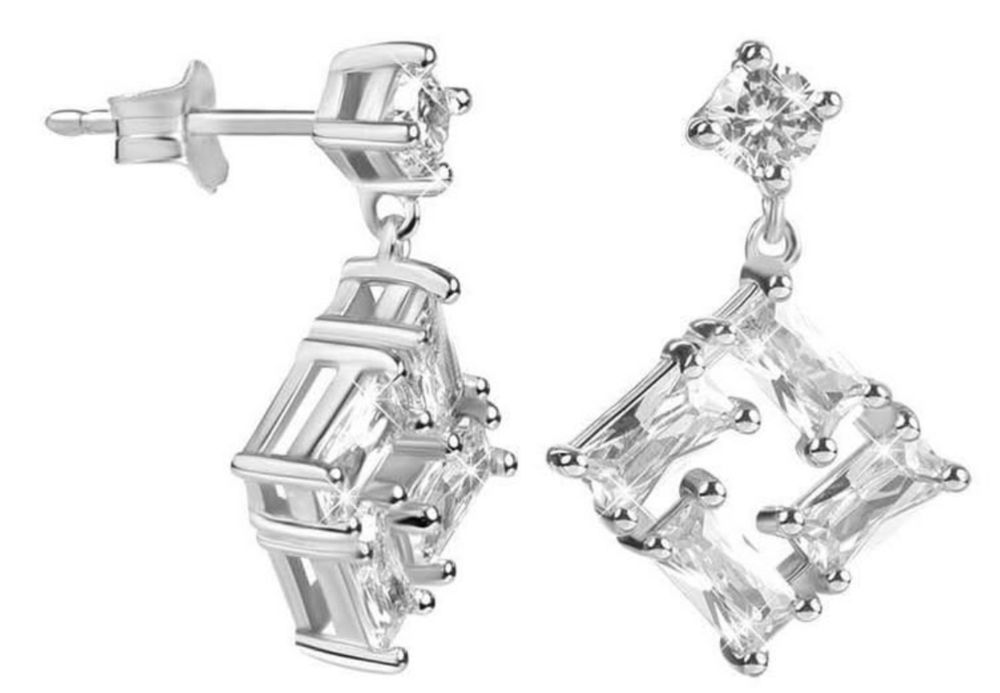 Cercei superbi argint 925 cu pietre de zircon