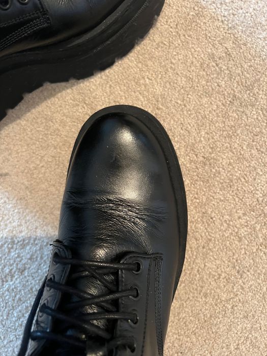 Bocanci/ghete biker platforma piele naturala 37