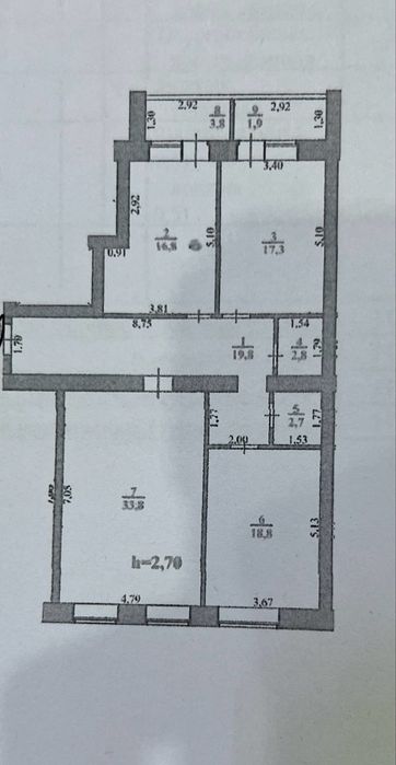 продажа квартиры 3-комнатная