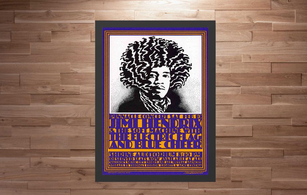 Рок постер плакат с рамка