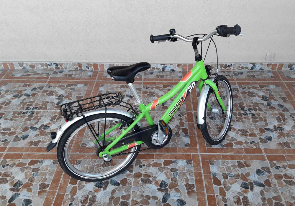 Bicicletă copii 20’ PUKY Crusader 20-3 ALUMINIU light – verde/roșu