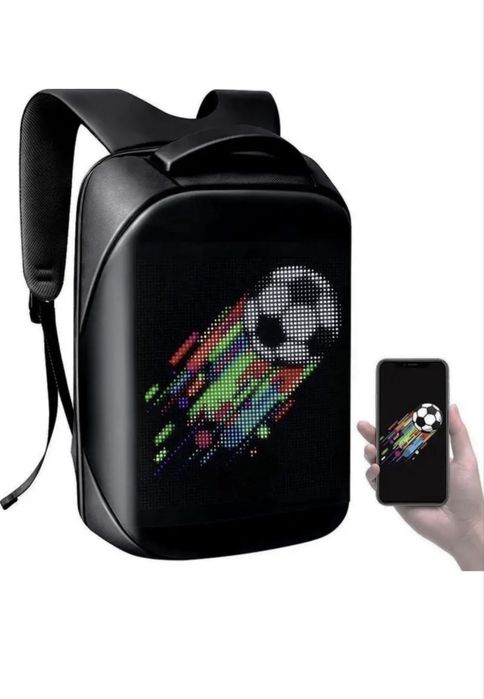 Rucsac Smart cu Display LED WiFi Waterproof Aplicatie Dedicata